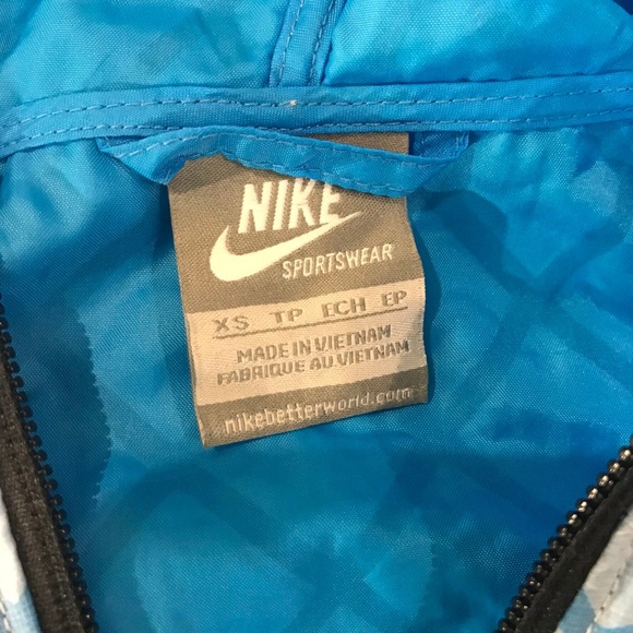Nike Sportswear Blue Zip Up Hooded Jacket Size XS - Picture 6 of 8